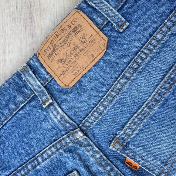 LEVIS 509-0217 Vintage 1983 Orange Tab Straight Leg Jeans 30 x 31 - Picture 1 of 8